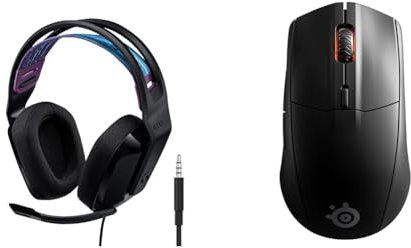 Logitech G335 Auriculares con & SteelSeries Rival 3 Wireless - Raton