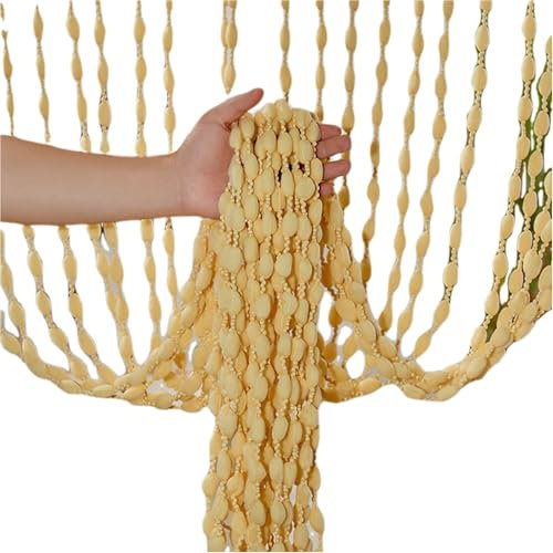 Allayu Rideaux à Cordes en Bois pour Porte, décoration d'intérieur, Rideau de Porte en Perles de Bois en Polyester Qiboyuye, D