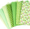 Stoffe zum Nähen, Volltonfarbe Quadrate Baumwollstoff, Patchwork Stoffe Paket, Stoffreste zum Basteln, Bunte Stoffpakete, Fabrics for Sewing Handgemachten (Grün, 50x80cm)