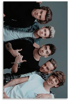 TUWQYEQ One Direction(8) Poster, Wandkunst, ästhetisches Leinwandbild, Poster, Vintage-Gemälde für Zimmer, 30 x 45 cm, ungerahmt, 2