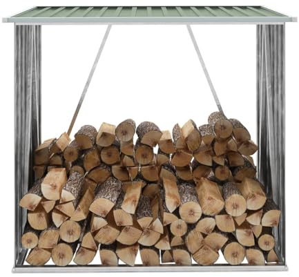 Gartenschuppen Holzhaus Lagerhaus aus verzinktem Stahl 163x83x154cm grün