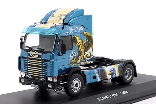 OPO 10 Camion in Miniatura in Scala 1/43 Compatibile con Scania 143M 1990 The Griffin Tractor Hachette IXO CT004