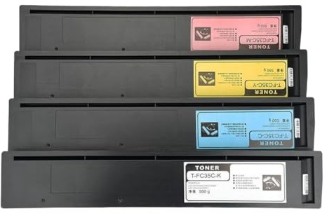 ETkzql 4PCS T-FC35 CMYK Tonerkartusche kompatibel mit Druckerzubehör 2500C 3500C 3510C