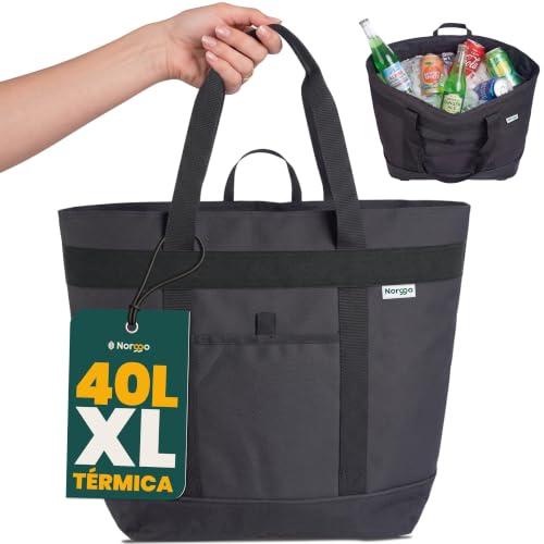 Norggo Nevera Portatil Plegable 40L - Nevera Playa y Bolsa Nevera Grande