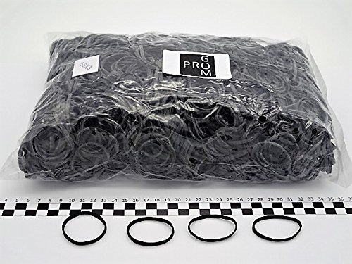 Progom - Gomas Elasticas - 50(ø32) mm x 3mm - Negro - bolsa de 1kg