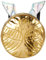 Harry Potter Damen Harry Potter Rucksack Schulrucksack Golden Snitch Round Bag Offizielles Lizenzprodukt, Gold, 28 cm EU