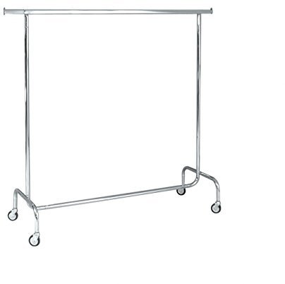 Stender Appendiabiti attaccapanni Carrello Porta Abiti x Negozi Guardaroba Cabina Armadio casa Camera da Letto Cambio Stagione Alta Portata Ruote robuste in Ferro Cromato