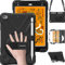 BRAECN Case for iPad Mini 4, iPad Mini 5, Heavy Duty Shockproof Protective Rugged Case with Pencil Holder, Hand Strap, Kickstand and Shoulder Strap for iPad Mini 4 2015, iPad Mini 5 2019 Tablet-Black