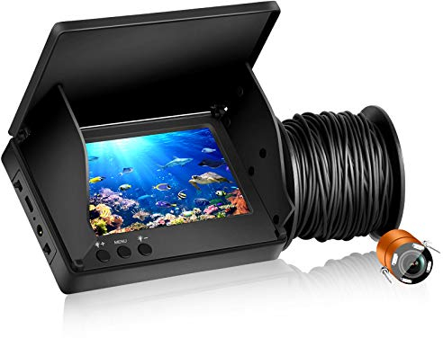 Fish Finder Kamera Unterwasser-Angelkamera mit 4,3 Zoll IPS Display für Eis, Fluss und Boot
