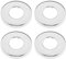 Be In Your Mind 4 Stück Verchromte Gewinderosette Metall Rohrabdeckung Dekorative Kappe Rosette Zubehör für Zuhause Badezimmer 33mm