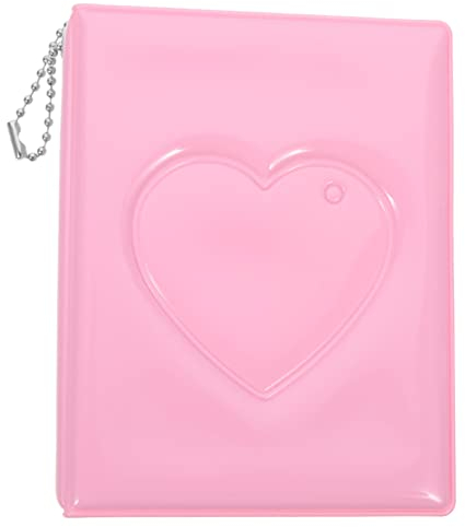 PRETYZOOM Fotoalbum Love Tiny Photo Books Mini Photo Book Memory Album Scrapbook Newborn Photocard Holder Heart Scrapbook Album Baby Shower Album Child PVC Hollow Photo Frame
