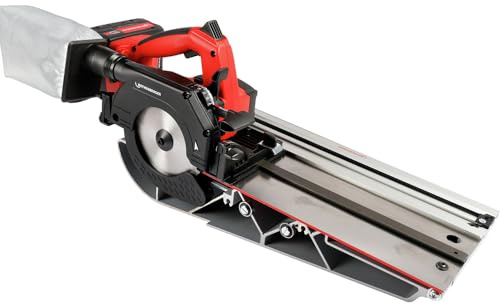 ROTHENBERGER PIPECUT Mini Rohrsäge mit Ladegerät EU, DURACUT Uni Sägeblatt, 4Ah Akku und Führungsschiene, 0mm-110mm Arbeitsbereich Durchmesser | 1000003398 | Säge für Rohre