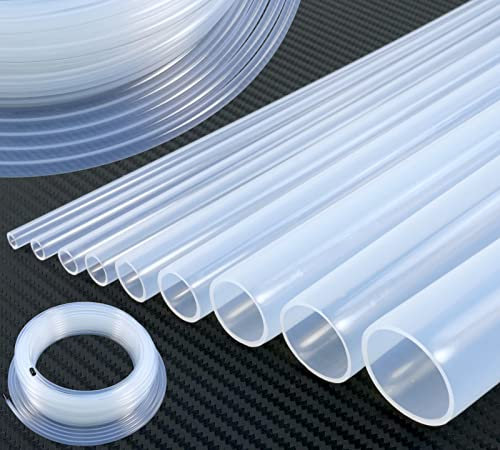 5m PFA Schlauch Teflon PTFE transparent ID x AD Ø 1,6 x 3,17mm 1/8 Zoll FDA Chemikalien Labor | VIELE GRÖSSEN 1-38mm | Hochtemperatur-beständig Heissdampf Druck 3D Drucker Lebensmittel-echt| Premium