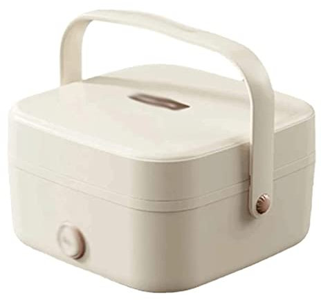 LIOONS Fiambrera eléctrica de 1l con Junta integrada, Fiambrera calentada, Fiambrera eléctrica con Revestimiento de Aluminio Fundido a presión, Fiambrera fácil de Limpiar