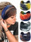 PROPOG Breites Haarband Damen Dünn Stirnband Damen Yoga Sport Haarbänder Damen Boho Haarschmuck 4Pcs Haarreifen Damen-(Tie Dye)-A