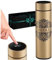 Maverton Tazza termica tè caffè 450 ml - thermos con incisione personalizzata in acciaio inox - coperchio ermetico one-touch - borraccia termica display led - per donna - gold - Ornamento