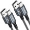 NIBIKIA USB C Charger Cable 3m 2Pack, Fast Charging & Data-Sync, Durable Nylon Braided, Reversible USB A to USB C, Compatible with Galaxy, Pixel & More