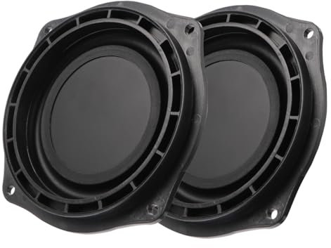 Uonlytech Vibratoria para Altavoz 4 Pulgadas Reemplazo Radiador Pasivo para Altavoz Profesionales Técnicos Equipo De Audio Reparación Sonido Grave Negro