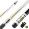 ASMPCUE Pool Queue, 58 Zoll Billard Queue Hardwood Pool Cue 13mm Spitzen für Professionelle Billardspieler, 1/2 Queue Sticks für Billard Tisch Sport (Weiß1)