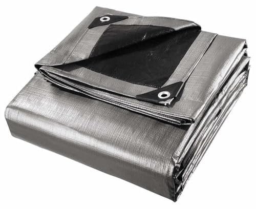 Tarpaulin Extra Super Heavy Duty Waterproof HD Cover Tarp Ground Sheet Mesh 320GSM (6m x 10m)