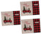 Alipis 3 STK Plaid Auto Tischset Arbeitsplatte Kinder dekor Desk pad Christmas-Decorations Auto-Dekor Tischsets Weihnachts-Tischset weihnachtsplatte Matte Weihnachten schmücken Sackleinen