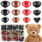 HavaCue 200 Stück Sicherheitsnasen für Häkeltiere, Kunststoff Sicherheitsnasen für Tiere, Schwarz Braun Rot 5 Größen Nasen, Puppennase Mit Unterlegscheiben für Amigurumi Marionetten DIY Handwerk
