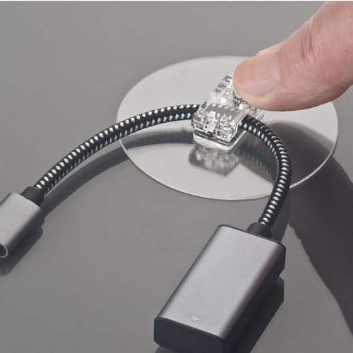 TECBULL® 8 Magische Klammern, rückstandsfrei ablösbar, wiederverwendbar, selbstklebend, Klemmen von Fotos, Notizen, Halter für Fenster Deko, Lichterketten, Notizhalter am Kühlschrank. Fotohalter