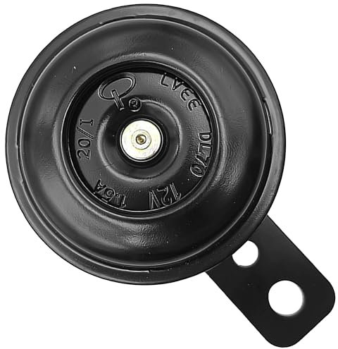 Klaxon Moto 12V Corne de Signal Universelle - Avertisseur Pour Voitures et Motocycles - Corne Imperméable Noir