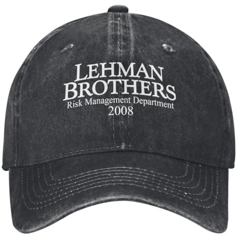 LXCUDXZ Lehman Brothers Risk Management Department 2008 Cowboyhut niedliche Militärkappe Mann Derbyhut Golfhut Mann Frauen Strand Männer