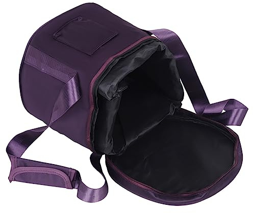 Lila Schüsselbeutel mit Reißverschluss für Klangschale | Polyester und Baumwolle, Tragbar für Reiseeinsatz, Schützt die Schale vor Beschädigungen Zufällige Farbe