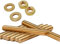 Foyoram Bulloni filettati M4 x 40 mm, filettatura metrica, 10 pezzi, dadi a disco, 20 pezzi, barre filettate, in ottone CuZn40Pb2 (M4 x 40 mm)