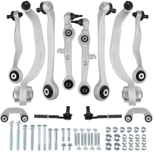 DOCAS 12 Stück Reparatursatz, Querlenker,Querlenkersatz kompatibel mit Audi A4 B6 B7 A4 Avant B6 B7 A4 Cabriolet B7 EXEO 3R2 3R5 8E0498998, 8E0498998S1
