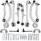 DOCAS 12 Stück Reparatursatz, Querlenker,Querlenkersatz kompatibel mit Audi A4 B6 B7 A4 Avant B6 B7 A4 Cabriolet B7 EXEO 3R2 3R5 8E0498998, 8E0498998S1