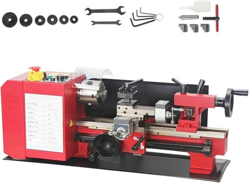 AFLEPCBRQ 7 X 13,78 -Inch Und 500 W Tischbrenner -Mini Für Metall, 2500 U/Min Variable Geschwindigkeit Mit 3,15 -Zoll -3,15 -Jährigen -ALD -Selbstkontrolle, Plastikrad, Plastiklenka