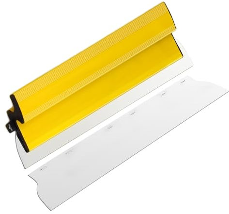 Dent-de-lion Spatule Enduit Lissage 80 cm, Lame à Lisser Jaune en acier inoxydable, panneau mural panneau de plâtre mur décoration outil de construction
