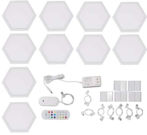 TARSHYRY Lampade da Parete a LED RGB per Tuya, Illuminazione da Parete a LED Moderna, Effetti Multicolori Decorazioni per la Casa Intelligenti Lampade da Parete Creative con (Spina europea)