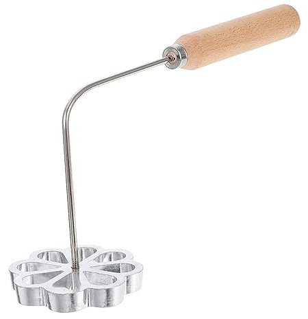 Cabilock 2 Stk Youdunzi-form Siebkelle Für Schwedische Konditorei Kuchen Druckformen Bunuelos-keksstempel Eid-ausstecher Butterform-stempel Friteuse Schimmel Aluminiumlegierung Silver