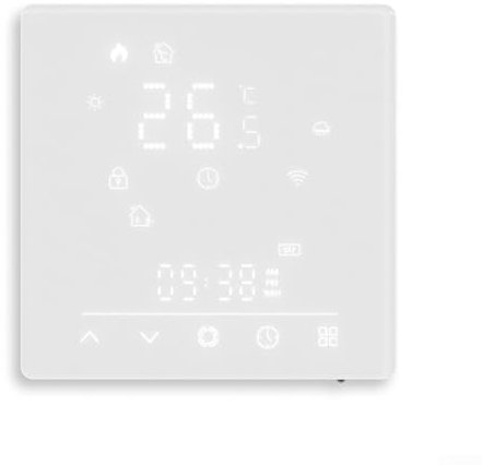Feegow WiFi Smart Thermostat für MOES, nahtlose Integration Smart Temperaturregler für Tuya, Raumthermostat für Matter, Heizungsmanagement (GB-Wifi elektrische Fußbodenheizung)