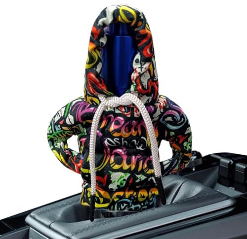 Sweat à capuche pour levier de vitesse de voiture, sweat à capuche pour levier de vitesse - Gadgets de couvercle de changement de vitesse - Couvercle de pommeau de levier de vitesse antidérapant, déco
