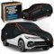 WALSER Bâche de voiture anti-grêle, Récompense Très Bon* housse de protection anti-grêle, Certifié par le TÜV Autriche* bâche contre la grêle Perma Protect Complete, Couverture de garage Taille 8 noir