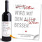 Moonworks® Weinetiketten personalisiert Flaschenetiketten selbstklebend Geschenkidee Geburtstag Besondere Anlässe Weingeschenk Schwarz unisize