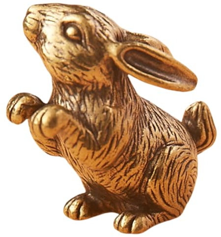 PIGPIGFLY Künstlerischer Metall-Hase - Aesthetic Deko Figur für Regal, Büro und Schlafzimmer,Deko Skulptur,Wohnzimmer Deko