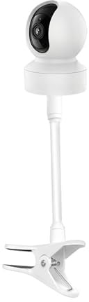 QINGZY Babyphone Kamera Halterung ohne Bohren, Universelle Clip Halterung mit 1/4 Zoll Schraube, Flexible Baby Monitor Halterung für HelloBaby HB65, HB6550, HB6558, HB66, HB248