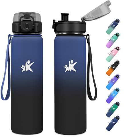 JAPORIA Gourde Isotherme 500ml, Bouteille Isotherme, Gourde Inox sans BPA, Bouteille d'eau Acier Inoxydable pour École, Bureau, Outdoor, Sport