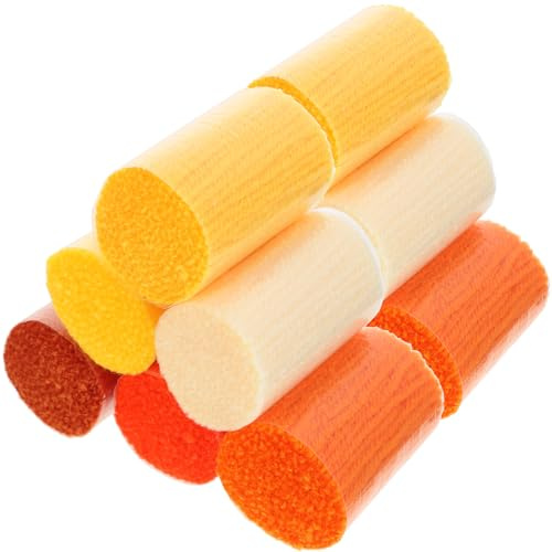FRCOLOR 12 Stück Acrylfasern Knüpfgarn für Selbstgemacht Teppiche Weiches Bastelgarn in Kräftigen Farben Teppichstickerei Zubehör für Heimdekoration