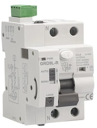 Disjoncteur Type A RCD, Disjoncteur Différentiel, 40A 63A 30mA 100mA 300mA, Interrupteur De Sécurité 220V(A Type-2P-63A-300mA)