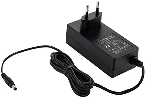 Poppstar - Bloc d‘Alimentation AC DC, Adaptateur Secteur 12V 3A (fiche pour l'UE, 3000mA, 5,5/2,5 mm), pour boîtier de Disque Dur Externe, Station d'accueil etc. 150cm