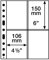 Leuchtturm 358076 klare Kunststoffhüllen SH 312, 4 Taschen für Postkarten und Briefe im A6-Format - 50er Pack aus PP