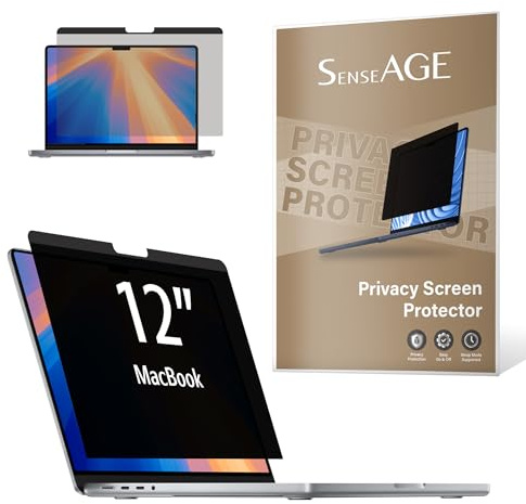 SenseAGE Magnetic Privacy Screen Filter for MacBook 12 Inch, Anti-Blue Light Glare Screen Protector, Laptop Privacy Filter, Compatible with MacBook 12 inch (A1534)