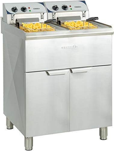 Casselin CFP102TB - Friteuse électrique sur pieds 2 x 10 litres haut rendement